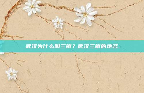 武汉为什么叫三镇？武汉三镇的地名