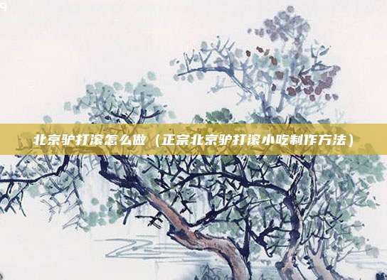 北京驴打滚怎么做（正宗北京驴打滚小吃制作方法）