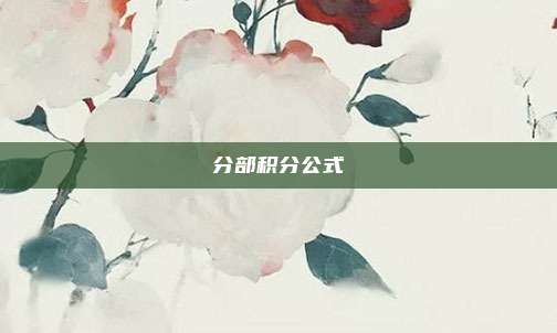 分部积分公式