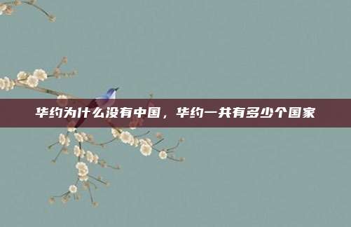 华约为什么没有中国,华约一共有多少个国家