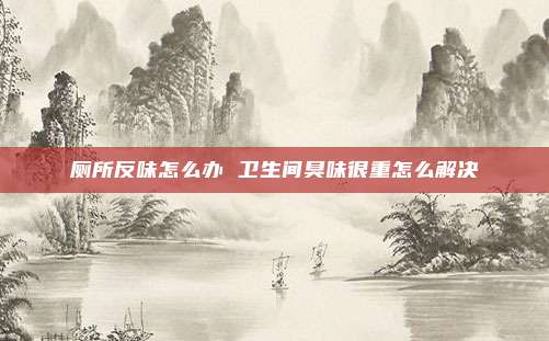 厕所反味怎么办 卫生间臭味很重怎么解决