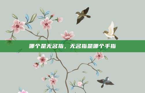哪个是无名指,无名指是哪个手指