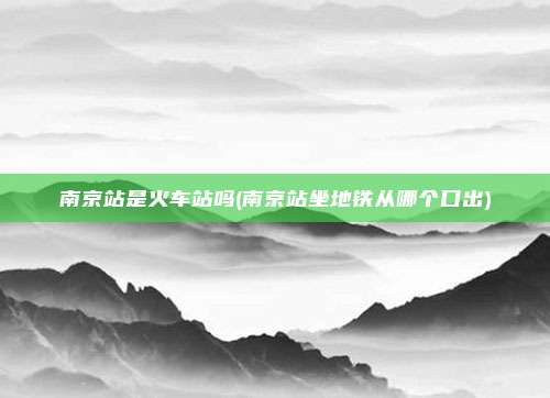 南京站是火车站吗(南京站坐地铁从哪个口出)
