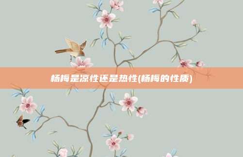 杨梅是凉性还是热性(杨梅的性质)