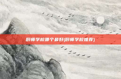 厨师学校哪个最好(厨师学校推荐)