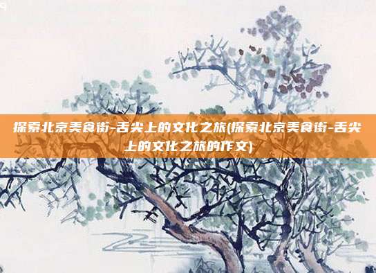 探索北京美食街-舌尖上的文化之旅(探索北京美食街-舌尖上的文化之旅的作文)