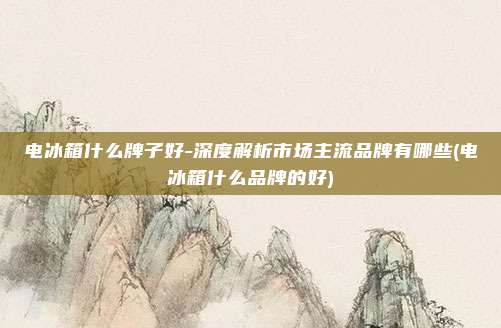 电冰箱什么牌子好-深度解析市场主流品牌有哪些(电冰箱什么品牌的好)