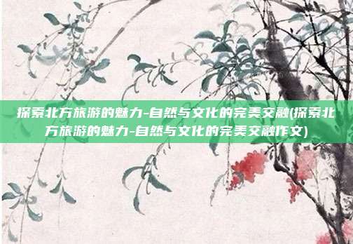 探索北方旅游的魅力-自然与文化的完美交融(探索北方旅游的魅力-自然与文化的完美交融作文)