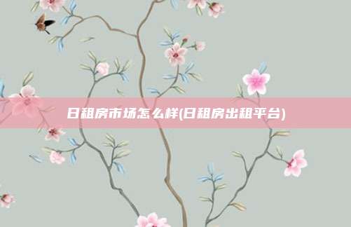 日租房市场怎么样(日租房出租平台)