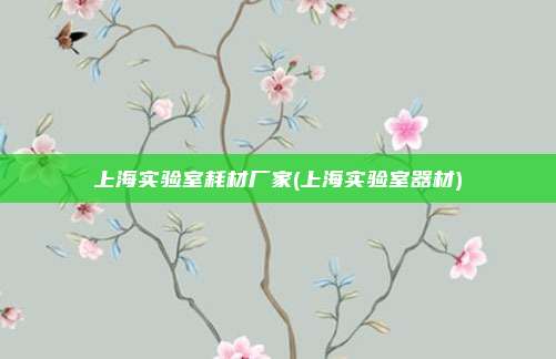 上海实验室耗材厂家(上海实验室器材)