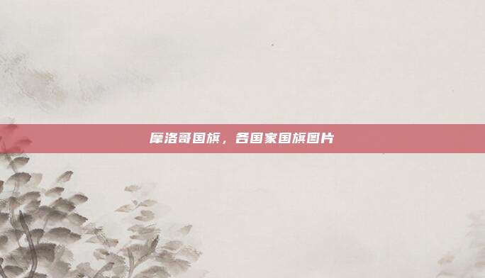 摩洛哥国旗，各国家国旗图片