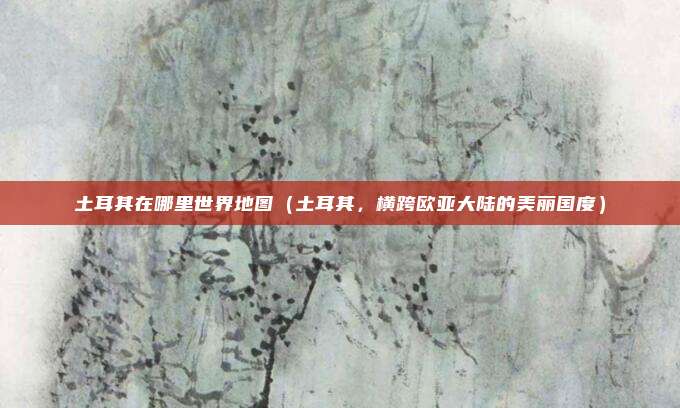 土耳其在哪里世界地图(土耳其,横跨欧亚大陆的美丽国度)