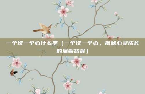 一个次一个心什么字（一个次一个心，揭秘心灵成长的温馨旅程）