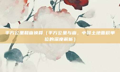 平方公里和亩换算（平方公里与亩，中国土地面积单位的深度解析）