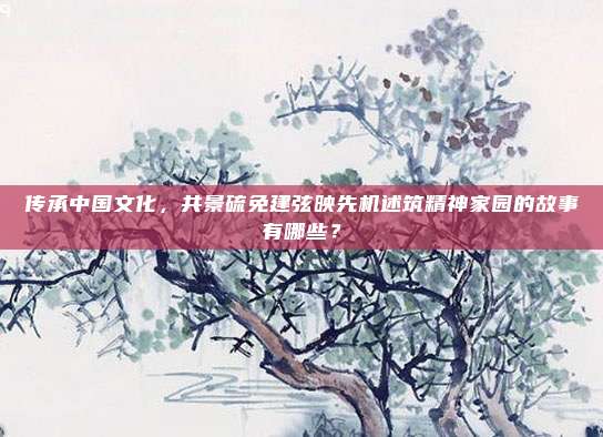 传承中国文化,共景硫免建弦映先机述筑精神家园的故事有哪些?