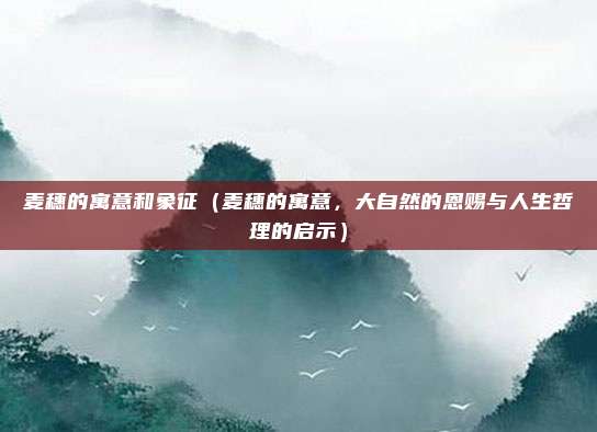 麦穗的寓意和象征(麦穗的寓意,大自然的恩赐与人生哲理的启示)