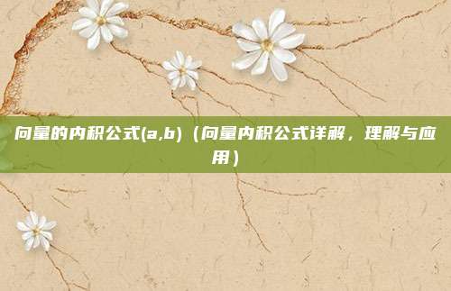 向量的内积公式(a,b)(向量内积公式详解,理解与应用)