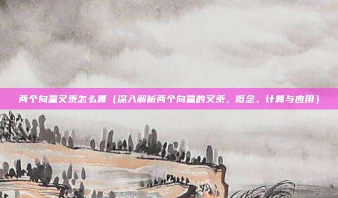 两个向量叉乘怎么算(深入解析两个向量的叉乘,概念、计算与应用)