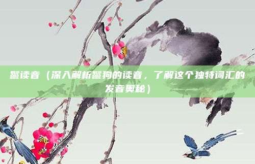 鬣读音(深入解析鬣狗的读音,了解这个独特词汇的发音奥秘)