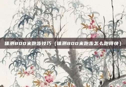 体测800米跑步技巧（体测800米跑步怎么跑得快）