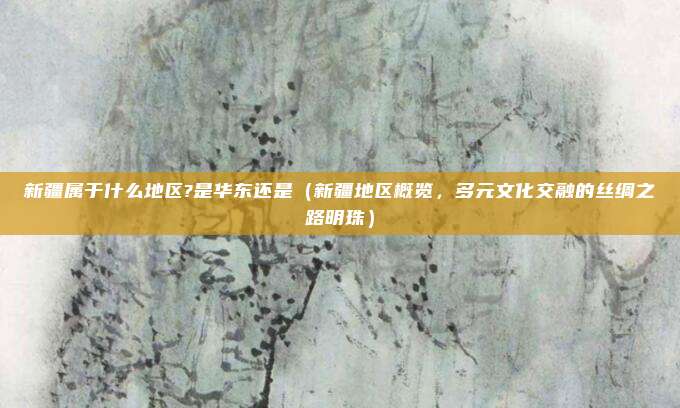 新疆属于什么地区?是华东还是(新疆地区概览,多元文化交融的丝绸之路明珠)