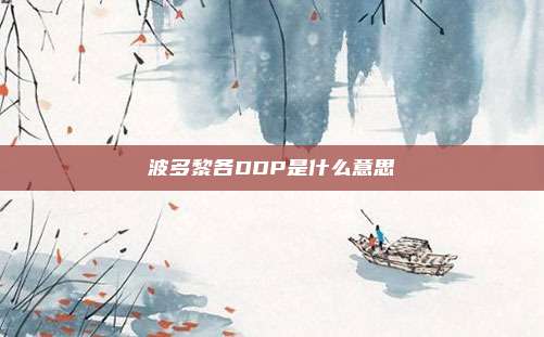 波多黎各DDP是什么意思