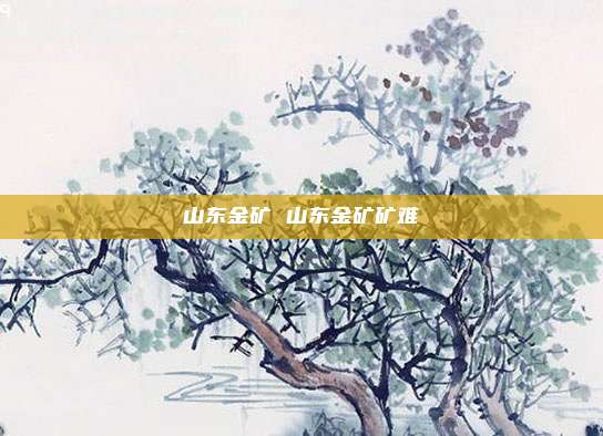 山东金矿 山东金矿矿难