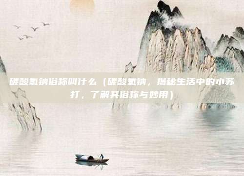 碳酸氢钠俗称叫什么(碳酸氢钠,揭秘生活中的小苏打,了解其俗称与妙用)