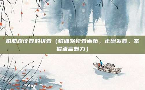 柏油路读音的拼音(柏油路读音解析,正确发音,掌握语言魅力)