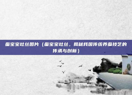 蚕宝宝吐丝图片(蚕宝宝吐丝,揭秘我国传统养蚕技艺的传承与创新)