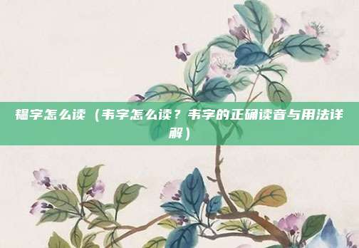 韫字怎么读(韦字怎么读?韦字的正确读音与用法详解)