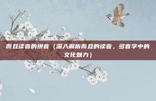 而且读音的拼音(深入解析而且的读音,多音字中的文化魅力)