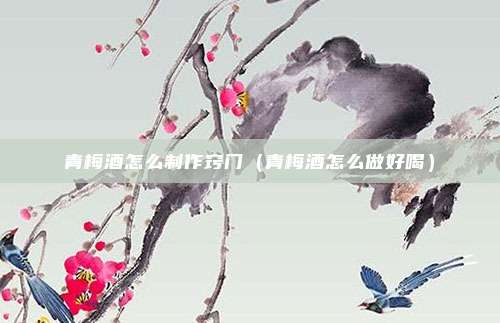 青梅酒怎么制作窍门（青梅酒怎么做好喝）