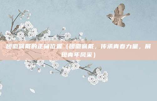 团徽佩戴的正确位置(团徽佩戴,传承青春力量,展现青年风采)