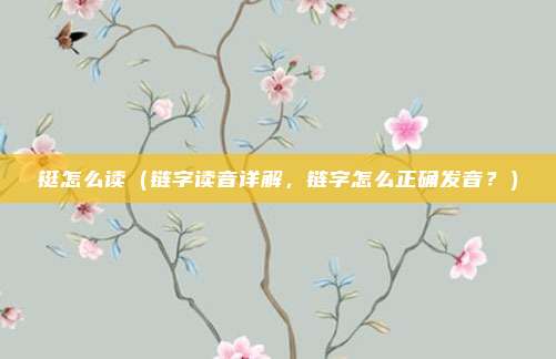 铤怎么读(链字读音详解,链字怎么正确发音?)
