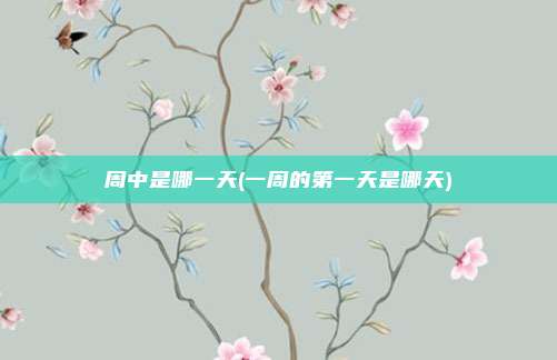 周中是哪一天(一周的第一天是哪天)
