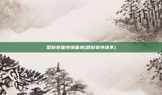 塑料袋是绝缘体吗(塑料袋绝缘不)