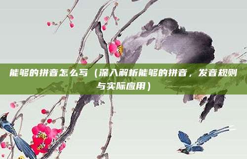 能够的拼音怎么写(深入解析能够的拼音,发音规则与实际应用)