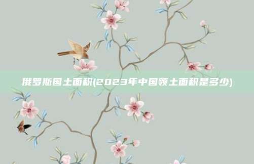 俄罗斯国土面积(2023年中国领土面积是多少)