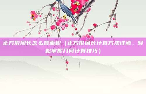 正方形周长怎么算面积(正方形周长计算方法详解,轻松掌握几何计算技巧)