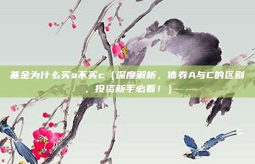 基金为什么买a不买c(深度解析,债券A与C的区别,投资新手必看!)