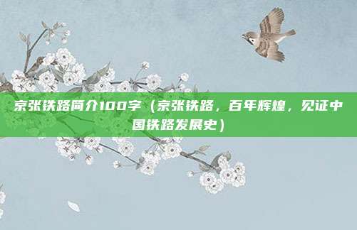 京张铁路简介100字(京张铁路,百年辉煌,见证中国铁路发展史)