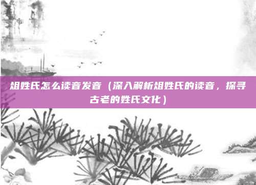 俎姓氏怎么读音发音(深入解析俎姓氏的读音,探寻古老的姓氏文化)