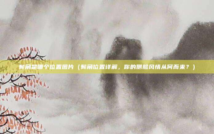 鬓角是哪个位置图片(鬓角位置详解,你的侧脸风情从何而来?)