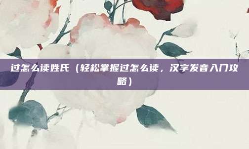 过怎么读姓氏(轻松掌握过怎么读,汉字发音入门攻略)