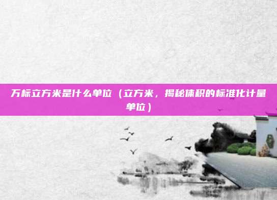 万标立方米是什么单位(立方米,揭秘体积的标准化计量单位)
