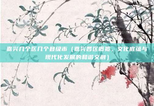 嘉兴几个区几个县级市(嘉兴各区概览,文化底蕴与现代化发展的和谐交融)