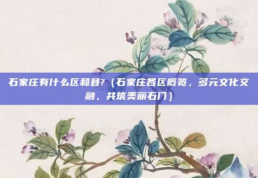 石家庄有什么区和县?(石家庄各区概览,多元文化交融,共筑美丽石门)