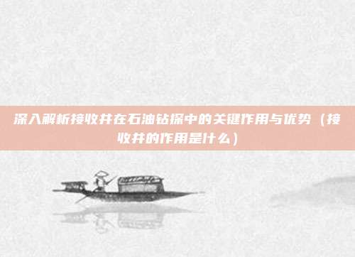 深入解析接收井在石油钻探中的关键作用与优势（接收井的作用是什么）