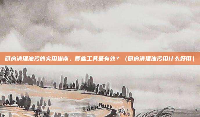 厨房清理油污的实用指南,哪些工具最有效?(厨房清理油污用什么好用)
